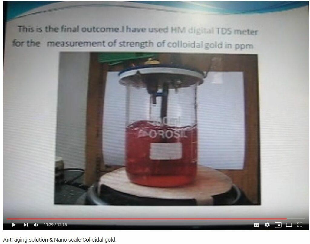 History and Background and Production of Nano Colloidal Gold